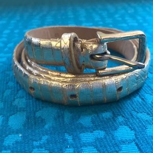 J Crew Gold Belt // small